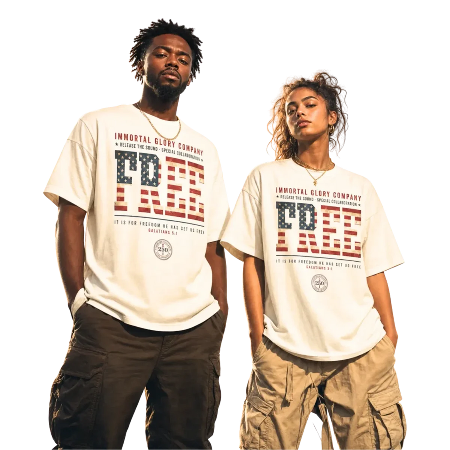 Free tee — White — alternate view