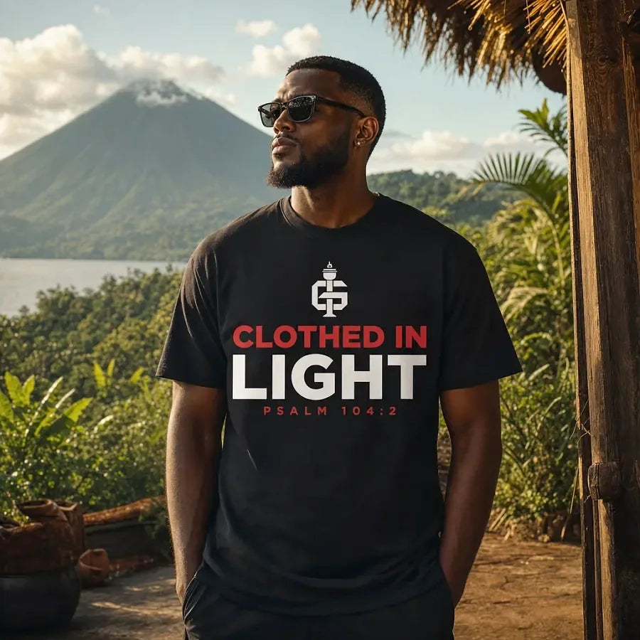 Light tee — Black — alternate view