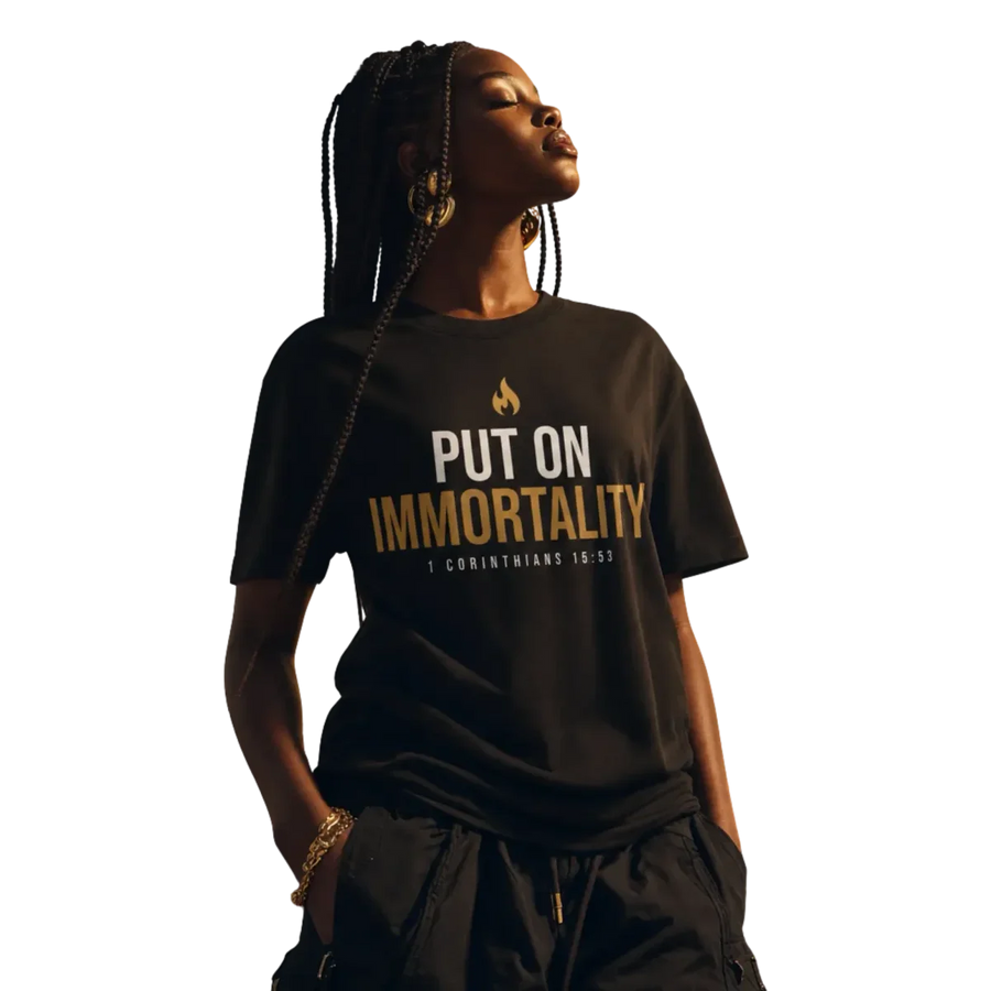 Put On tee — Black — alternate view