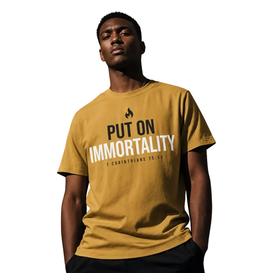 Put On tee — Gold — alternate view