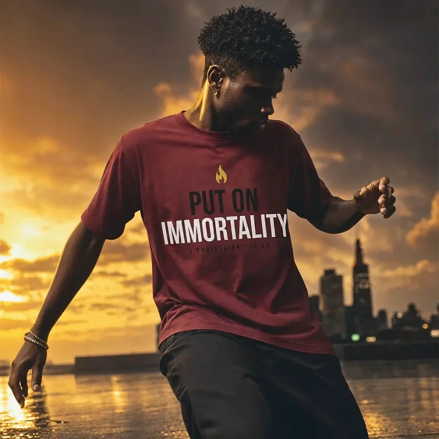 Put On tee — Red — alternate view