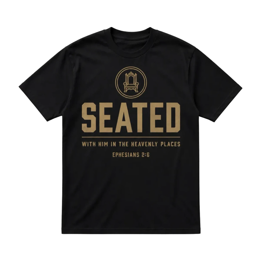 Seated tee — Black / Bronze