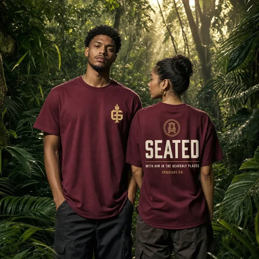 Seated tee — Red — alternate view