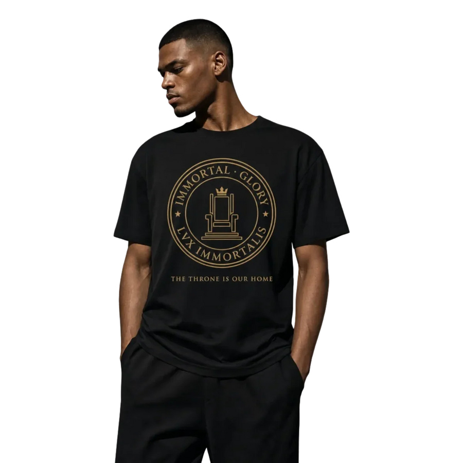 Throne tee — Black — alternate view