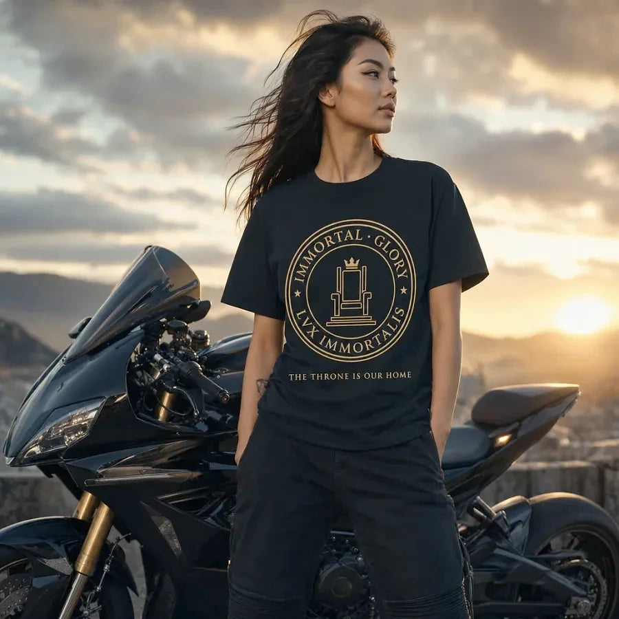 Throne tee — Black — alternate view