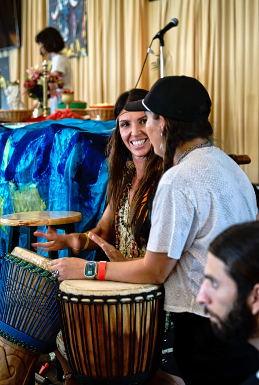 Hands on the drums