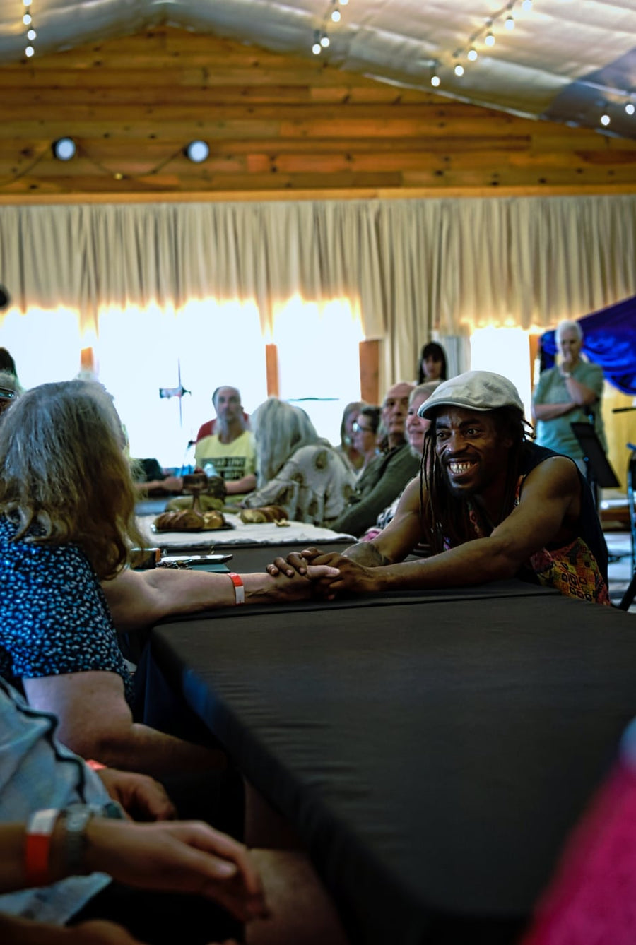 Hands held across the table