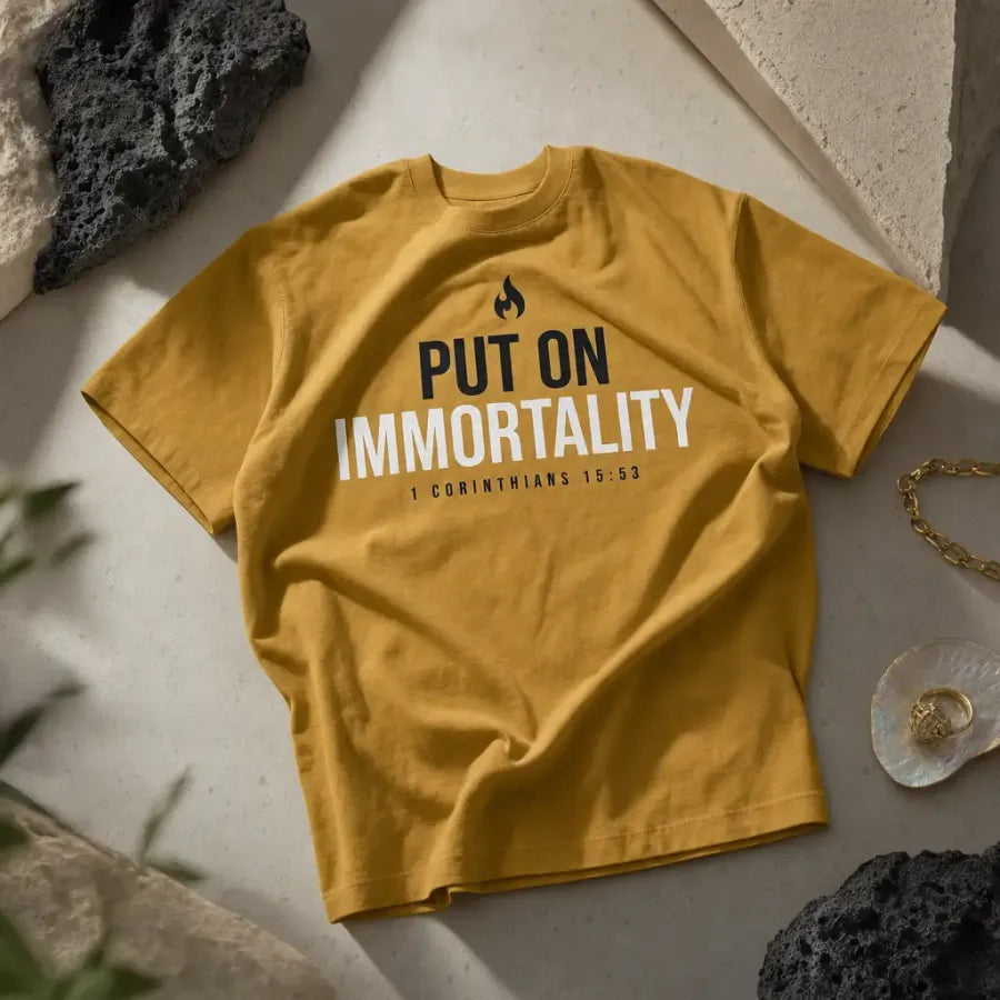 Put On tee — Gold
