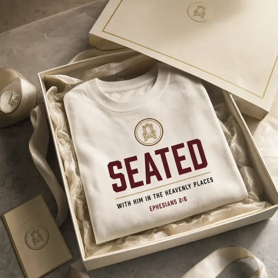 Seated tee — White — alternate view